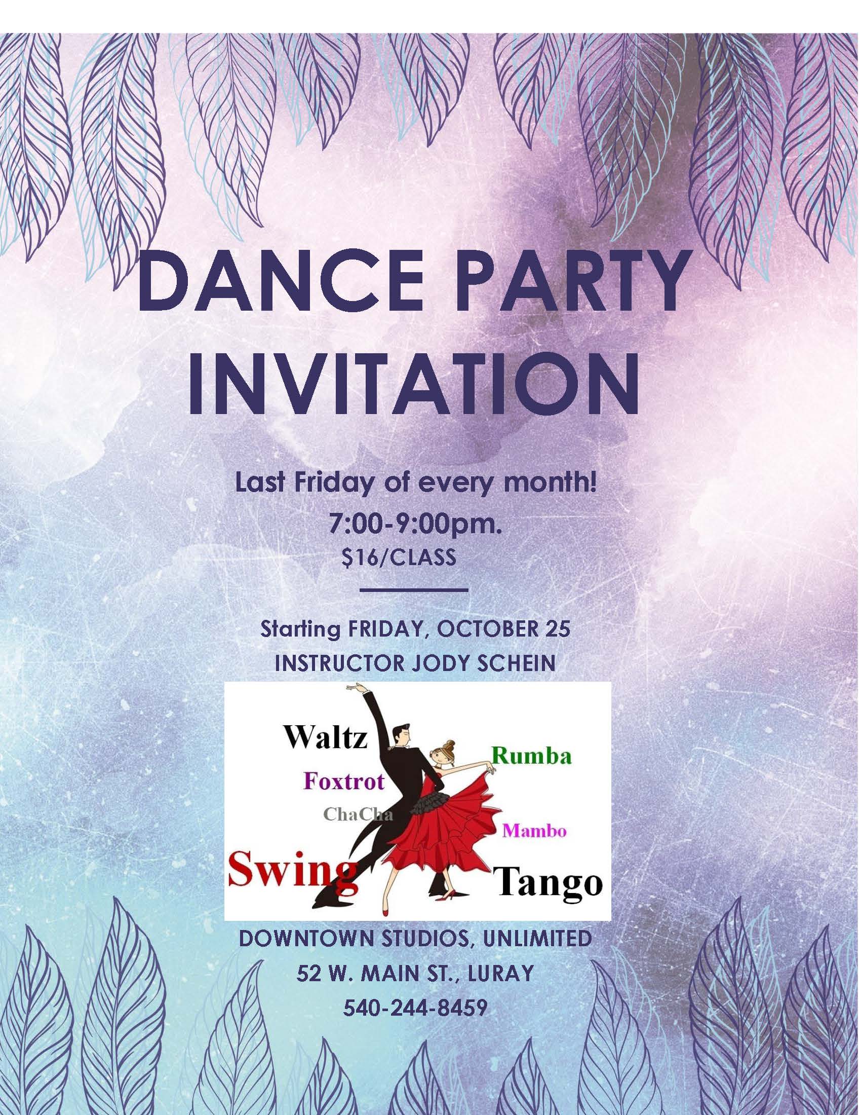 Dance Party | Luray-Page Chamber of Commerce