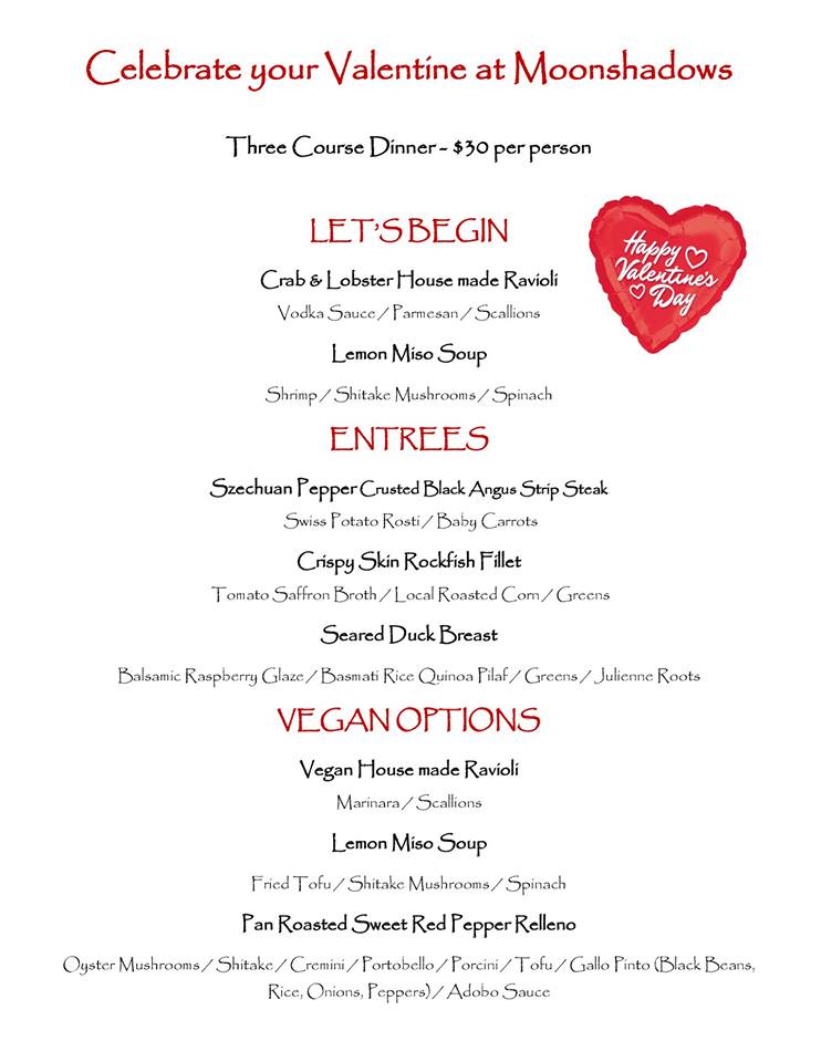 Celebrate Your Valentine At Moonshadows Luray Page Chamber Of Commerce