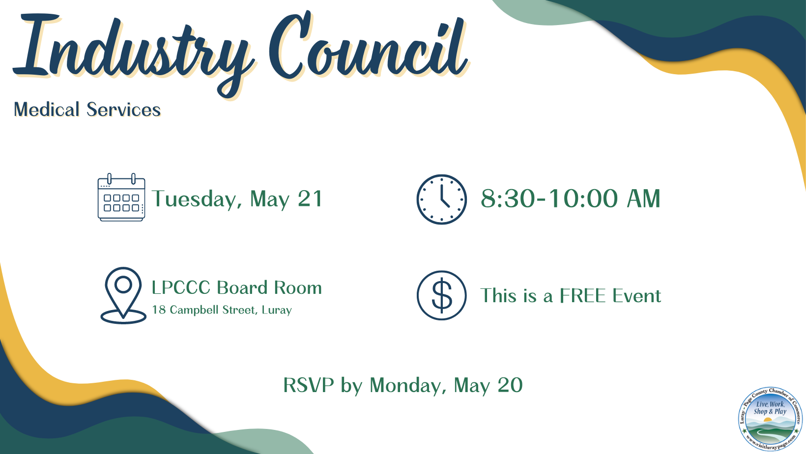 Industry Council – Medical Services | Luray-Page Chamber of Commerce