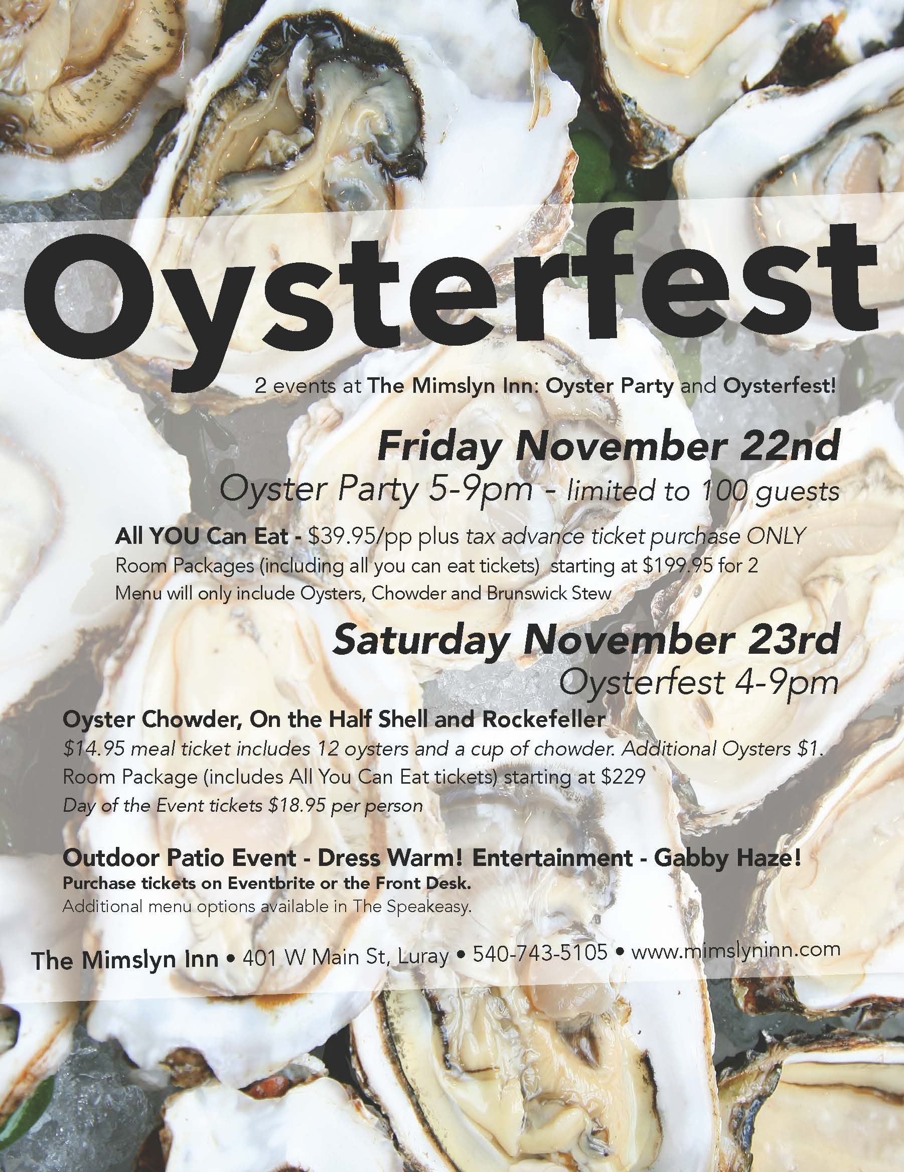 Oyster Party LurayPage Chamber of Commerce